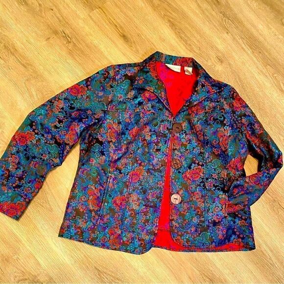 NEW BUTTON DOWN SINGLE BREASTED JACKET W/DROP POCKETS by DRAPER’S & DAMON’S PM - Picture 1 of 16